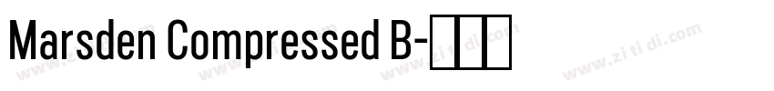 Marsden Compressed B字体转换